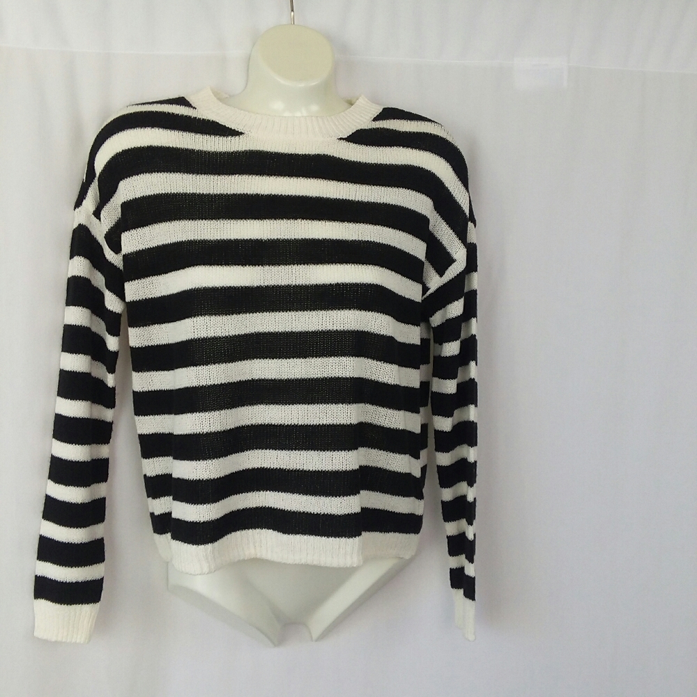 Heritage Long Sleeve Striped Sweater,, XSmall Junior